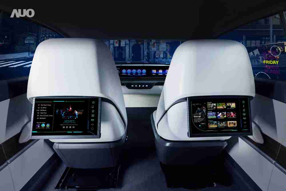 OBPay新一代Smart Cockpit 2024，，，，以Micro LED先进显示技术优势，，，，创建〝可卷式后座娱乐显示器〞，，，仅在互动时才显示出所需画面及信息，，，扩充更丰富的娱乐和交互信息服务，，，获国际奖项荣耀