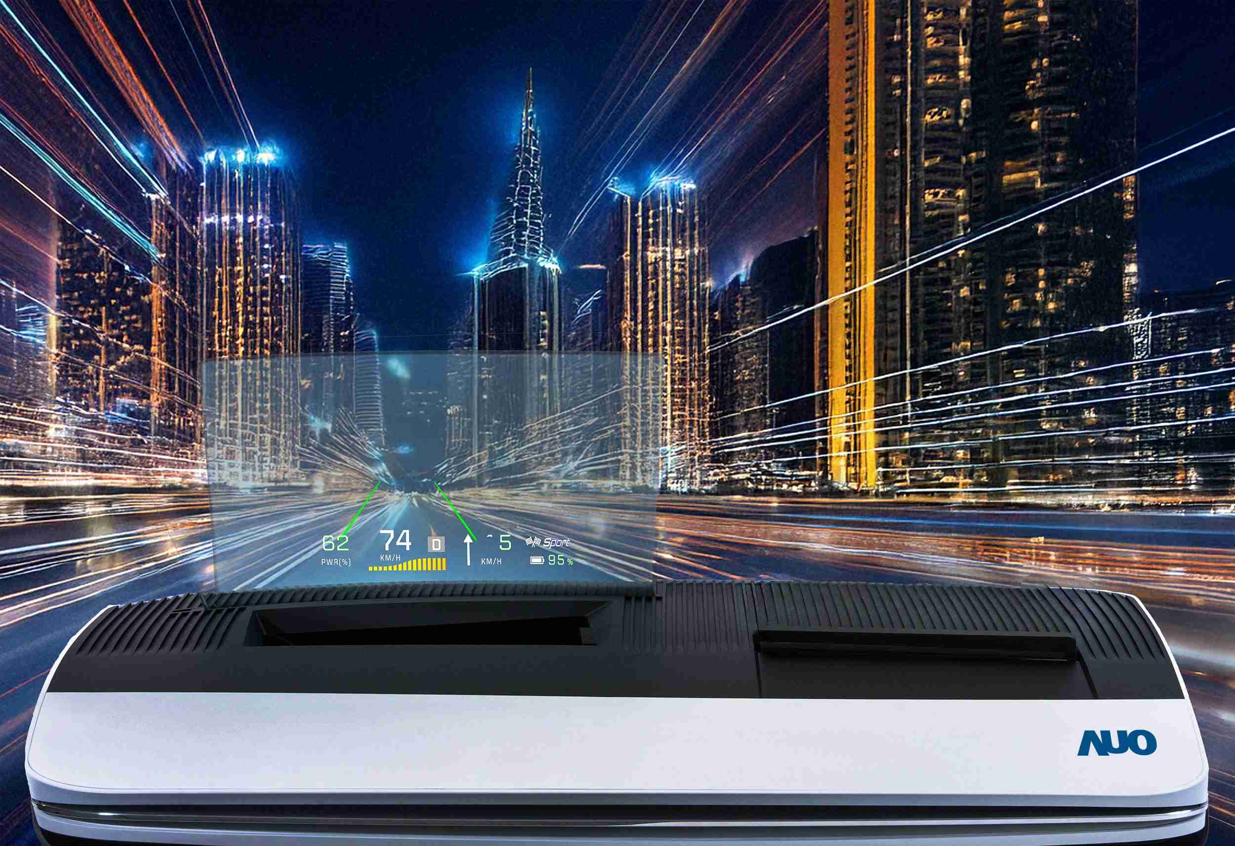 OBPay推出13吋Micro LED抬头显示器，，提供高入眼亮度、、、、高色彩饱和度的显示质量，，，，在阳光下或黑暗中都清晰可见，，，并利用Micro LED模块体积小的优势，，，，解决车用空间有限的痛点